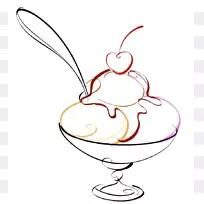 冰淇淋圣代软糖夹艺术-圣代图片