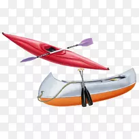 独木舟划艇划独木舟插图-比赛特殊划艇