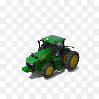 约翰迪尔拖拉机下载-绿色拖拉机模型玩具