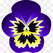 紫茎紫夹子艺术-紫花剪裁