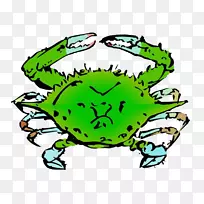 螃蟹海鲜-卡通蟹