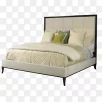 床头柜卧房装潢-经典床模型，精致家居床