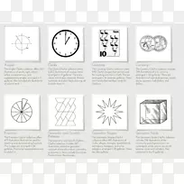 数学几何圆周率日形状剪贴画-思考时间剪贴画