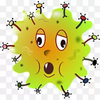 疾病的细菌学理论卡通片艺术-细菌感染剪贴画