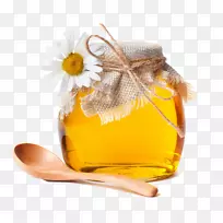 蜜蜂蜂蜜大蒜咽炎食品蜂蜜
