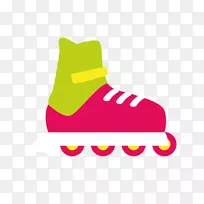 鞋滑板轮滑.彩色卡通滑板鞋滑板