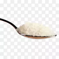 盐汤匙茶匙-一匙白色粗盐