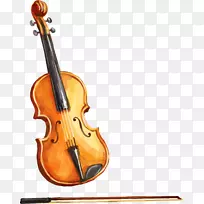 低音小提琴中提琴低音手绘小提琴材料