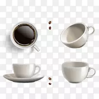 咖啡杯意式咖啡-精致的商务咖啡杯