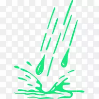 水滴剪贴画.雨滴飞溅