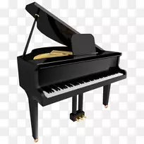 钢琴下载剪辑艺术-黑色大钢琴