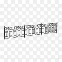 栅栏甲板栏杆金属拉杆-铁栅栏
