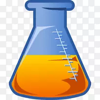 化学实验室烧瓶化学物质夹紧艺术化学制品