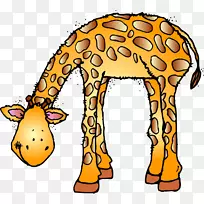 马威尔野生动物婴儿丛林动物长颈鹿动物园剪贴画动物园动物剪贴画