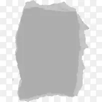 白色矩形黑色图案-撕纸PNG