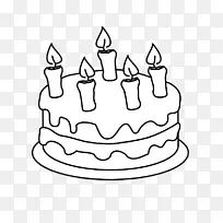 生日蛋糕，巧克力蛋糕，纸杯蛋糕，婚礼蛋糕，短蛋糕-生日蛋糕剪贴画