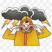 雷电闪电云片艺术-不感兴趣的剪贴画