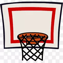 篮球篮板网夹艺术-篮板剪贴画