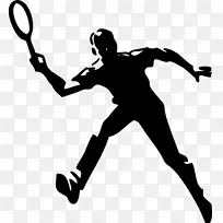 运动免费内容壁球剪辑艺术-男子网球剪贴画
