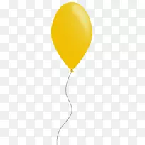 黄色气球角字体-黄色气球夹角部件
