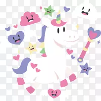 独角兽绘图夹艺术.卡通独角兽