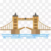 伦敦桥伦敦眼塔桥建筑.伦敦桥