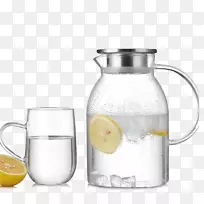 水壶硼硅酸盐玻璃水壶水瓶柠檬水冷水壶