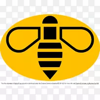 曼彻斯特蜜蜂躲避球俱乐部标志剪辑艺术-蜜蜂设计