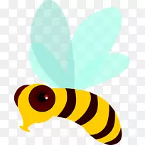 蜜蜂飞行蝴蝶夹艺术飞行蜜蜂