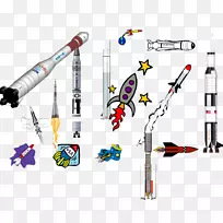火箭发射航天器-太空火箭