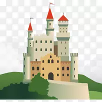城堡平面设计插图-插图童话城堡