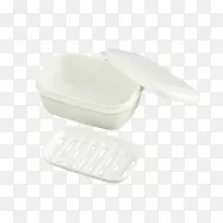 肥皂盘盖盒塑料-用盖子打开白色肥皂盘