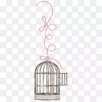 绳，粉红色-绳，鸟笼