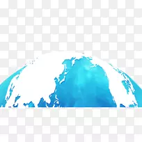 地球剪贴画-蓝地球
