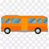 校车公共交通-卡通巴士