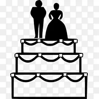 结婚蛋糕生日蛋糕白色婚礼剪贴画卡通结婚照片