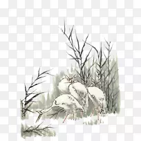 绘图起重机插图.芦苇起重机