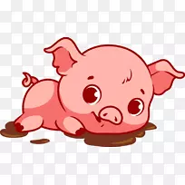 猪q版动画剪辑艺术卡通猪