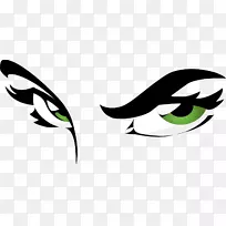 眼睛颜色绿色-创意眼