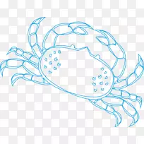 螃蟹图形设计绘图卡通-可爱卡通螃蟹
