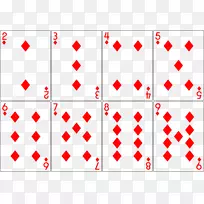 玩纸牌套装纸牌游戏杰克卡钻石剪贴画