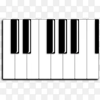 音乐键盘钢琴免费内容剪辑艺术钢琴键图