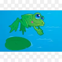 青蛙卡通画夹艺术-小青蛙剪贴画