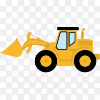 卡特彼勒公司推土机建筑工程剪贴画.挖土机剪贴件