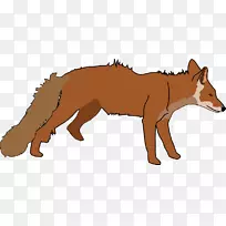 红狐剪贴画-免费的狐狸图像