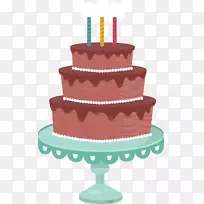 巧克力蛋糕层蛋糕生日蛋糕奶油婚礼蛋糕三层巧克力蛋糕