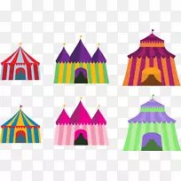 马戏团帐篷旅游狂欢节图形设计.马戏团帐篷