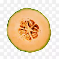 哈密瓜，嘉莉瓜，甜瓜横切面