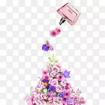 香水海报-花卉设计-香水海报
