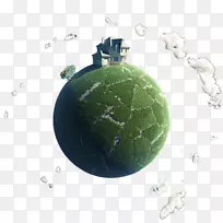 地球墙纸-绿色地球